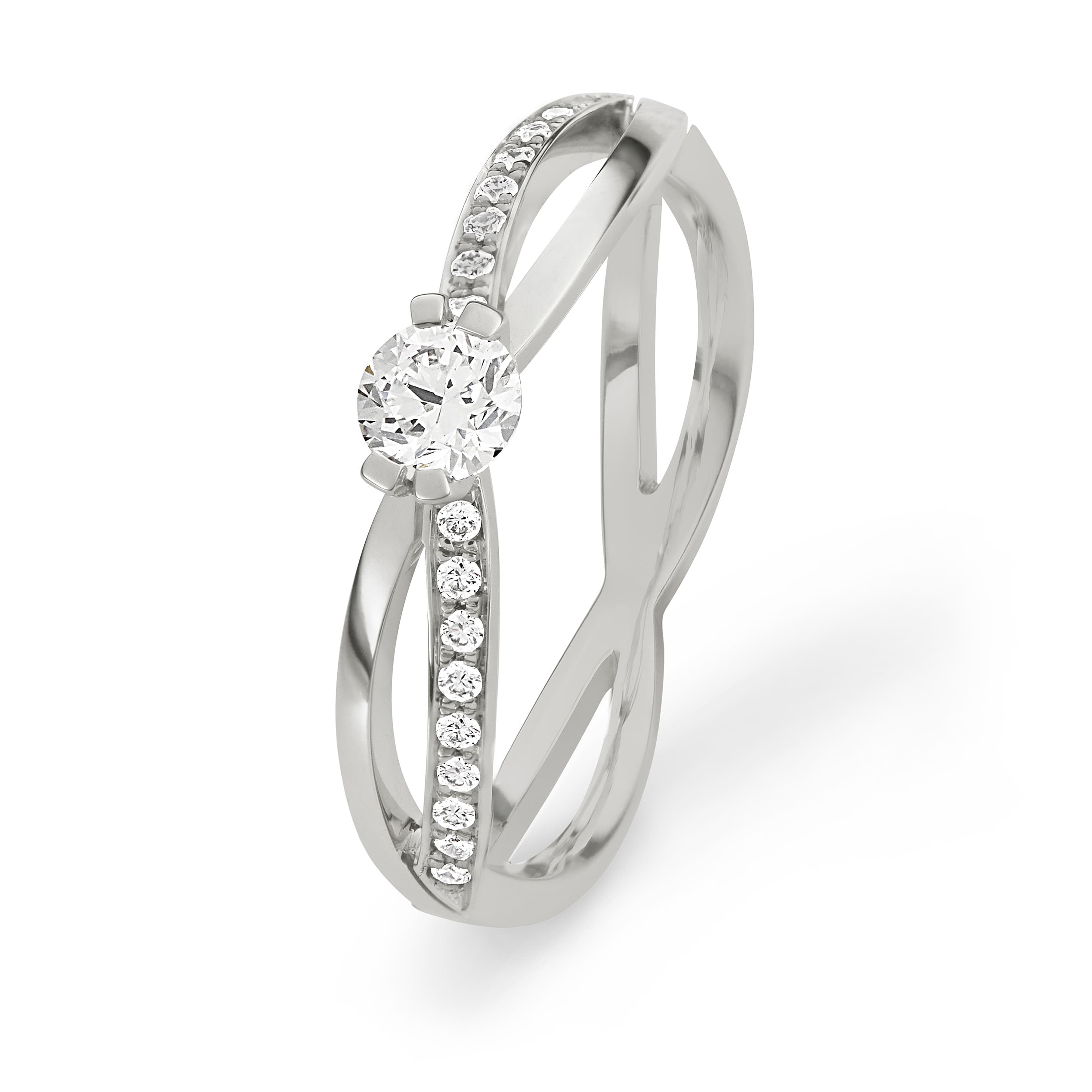 Moderner Verlobungsring Ansicht 1