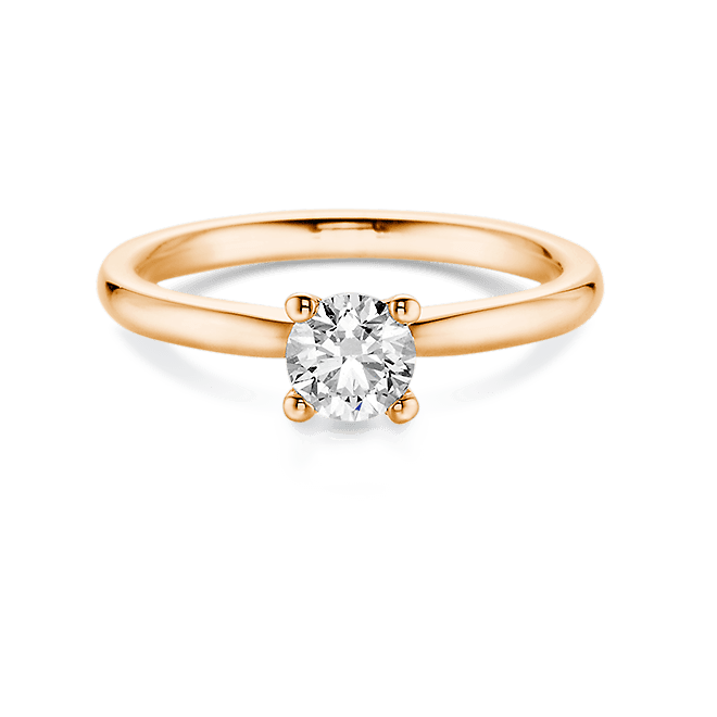 Verlobungsring Rotgold 0,40 ct Ansicht 1