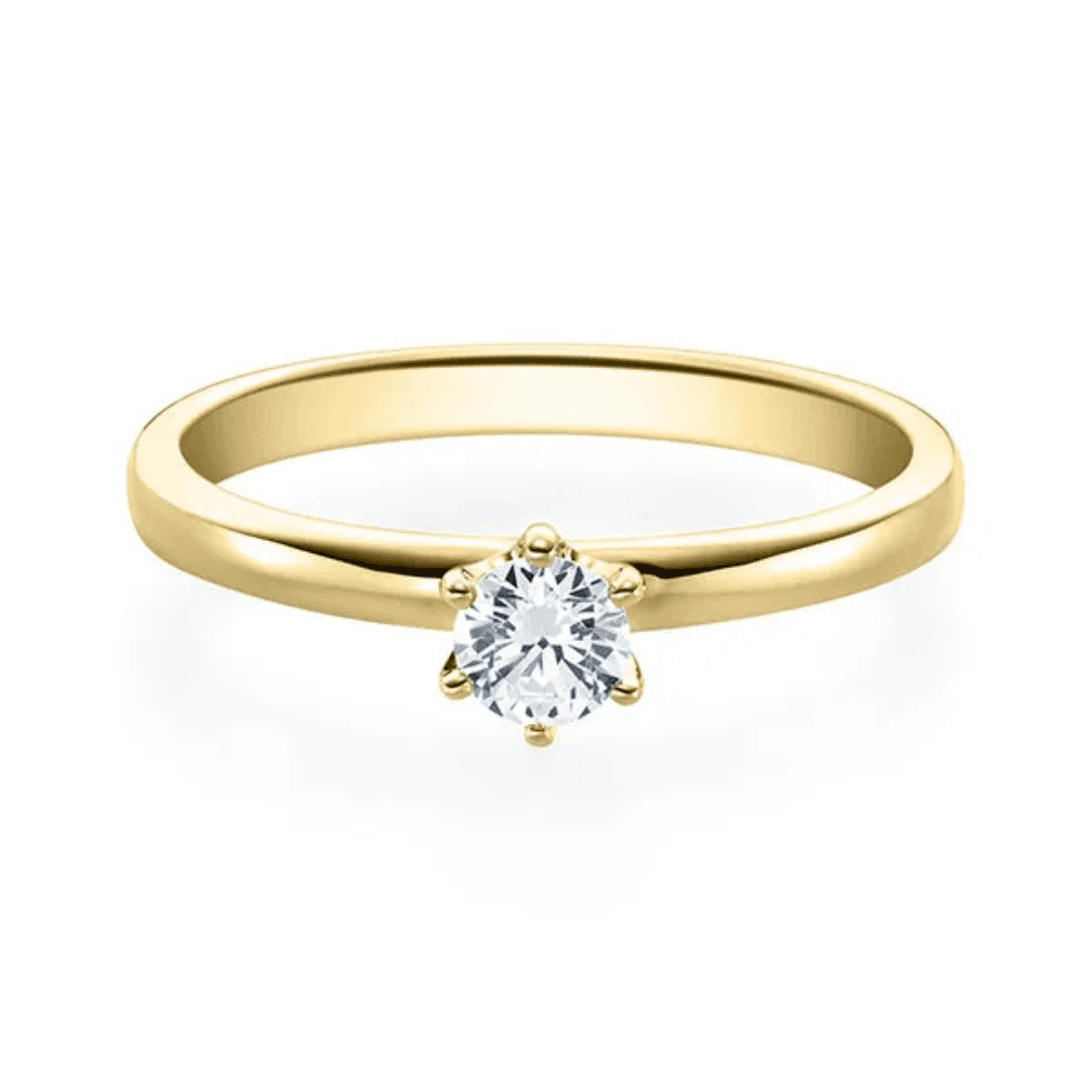 Solitär 585 Gold 0,25 ct Ansicht 1