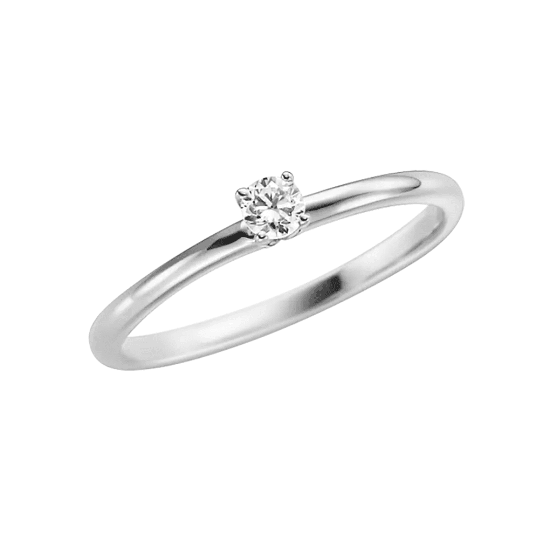 Solitär 585 Weißgold 0,16 ct Ansicht 1