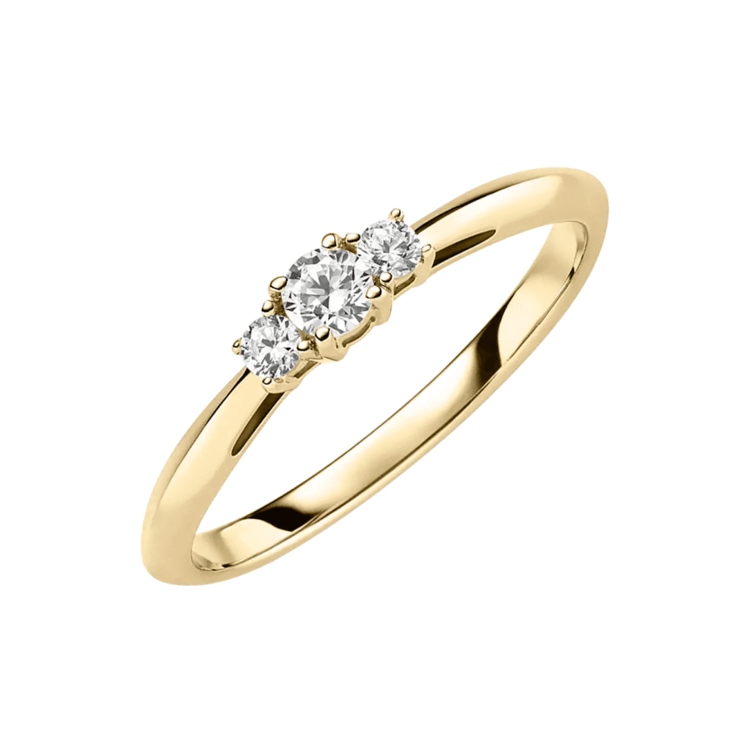 Trilogie 585 Gelbgold 0,20 ct Ansicht 1