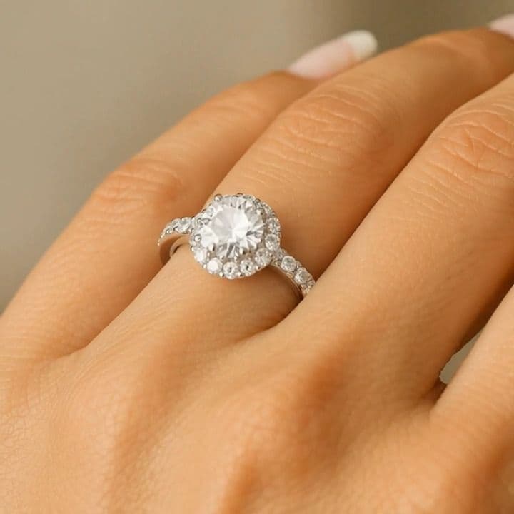 Halo Verlobungsring – Weber Collection