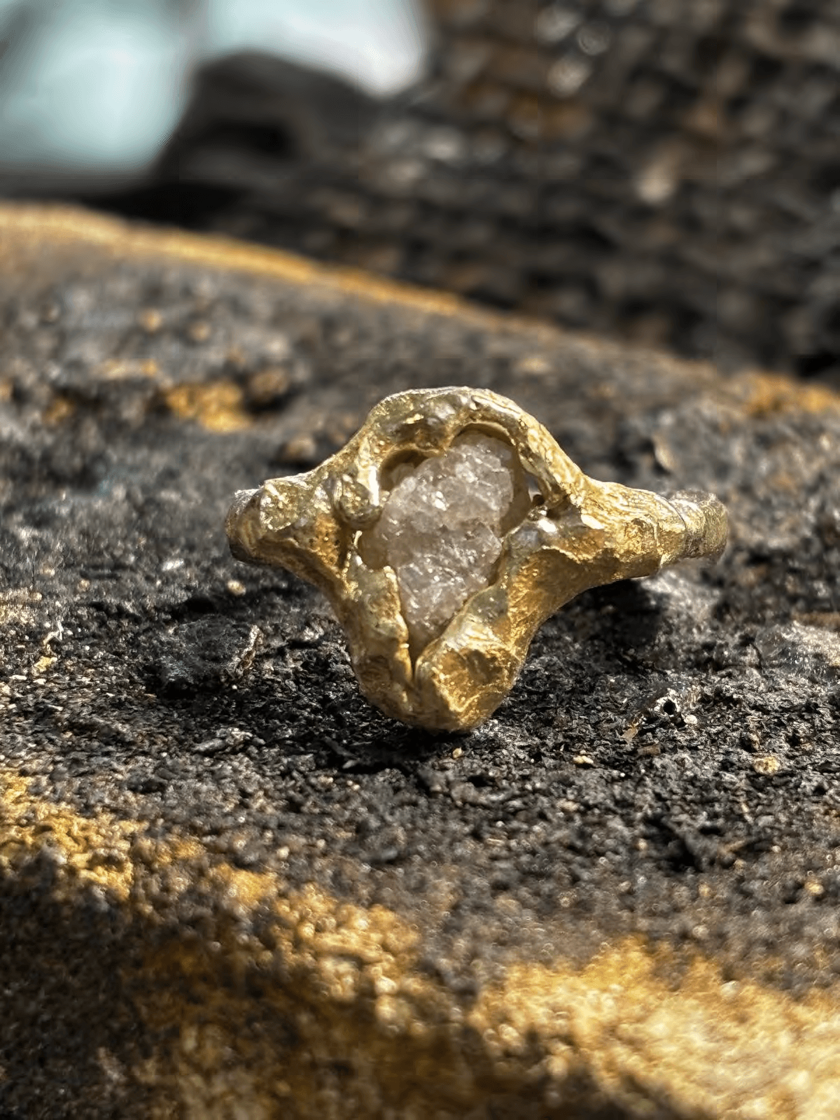 Naturdiamant im Nugget-Stil