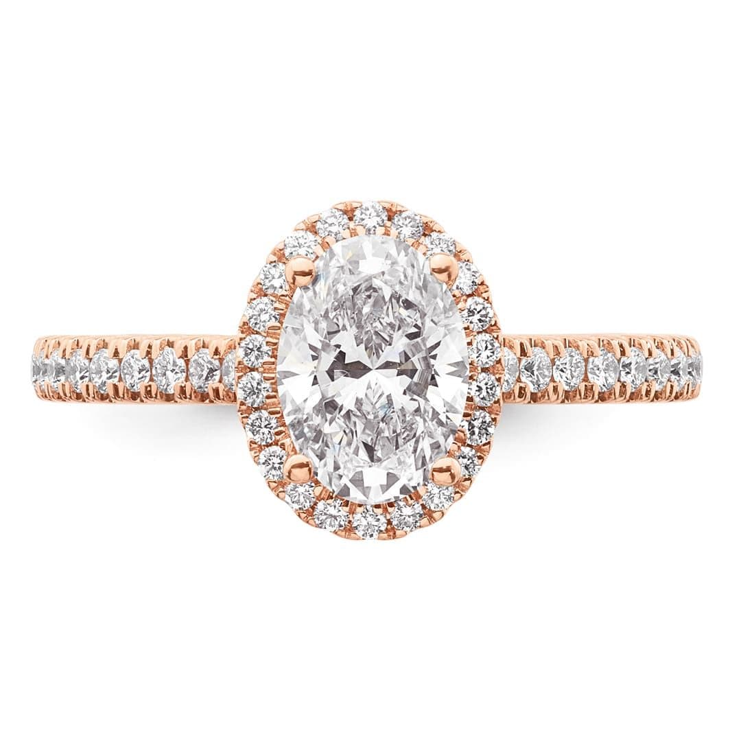 Halo-Verlobungsring von Juwelier Klein