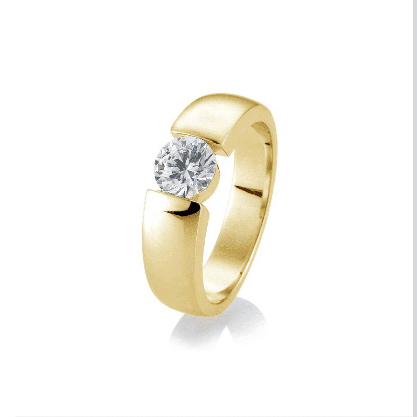Verlobungsring in Spannringoptik von Juwelier Klein