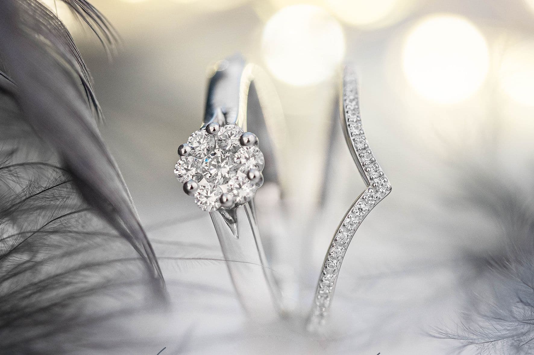 Verlobungsring mit einem Vorsteckring von Juwelier Hennig