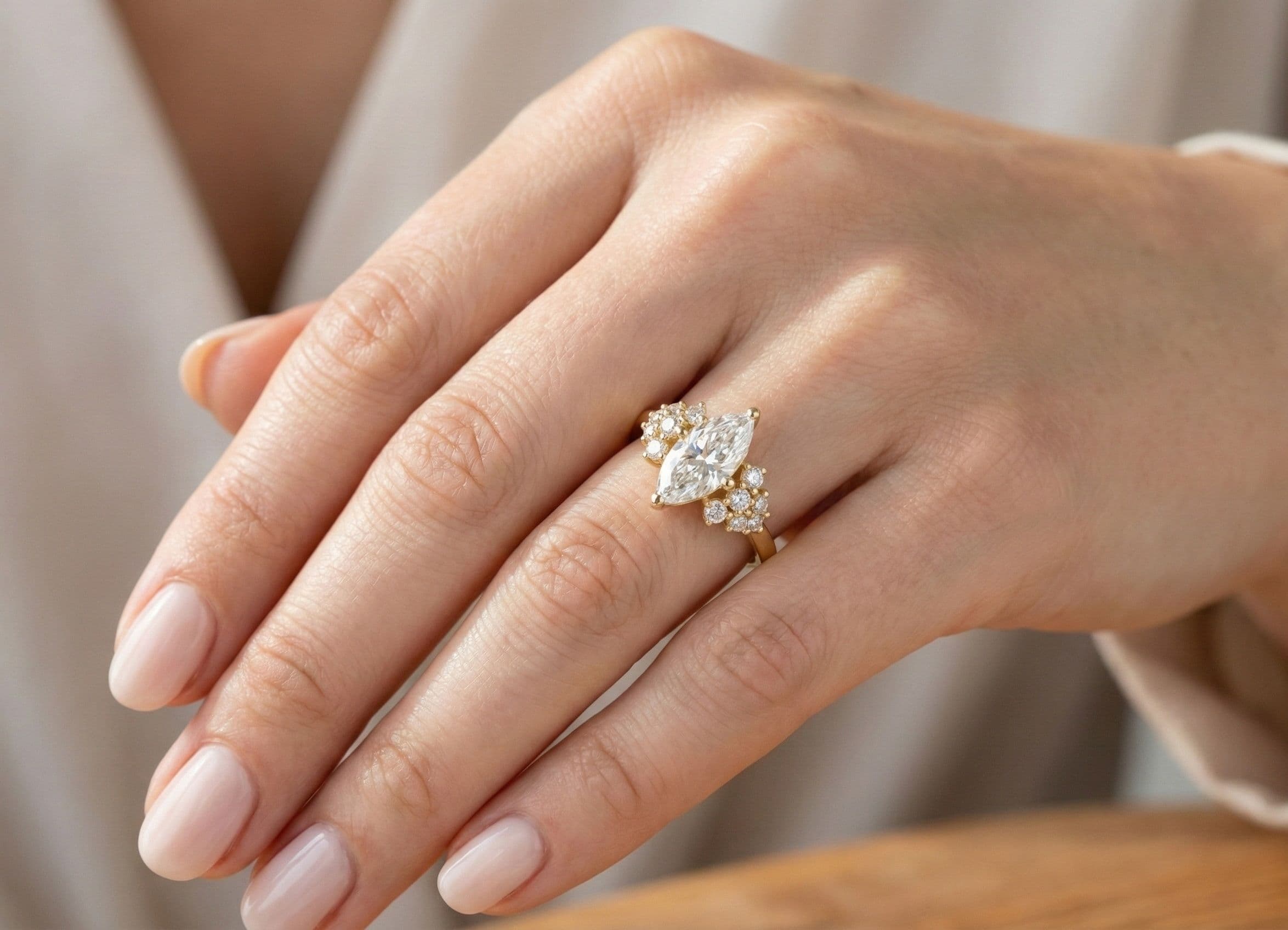 Blossom Verlobunsring am Finger - Trauringwelt