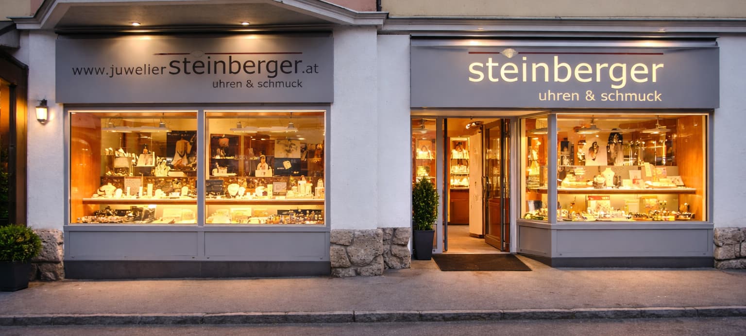 Steinberger Geschäft außen