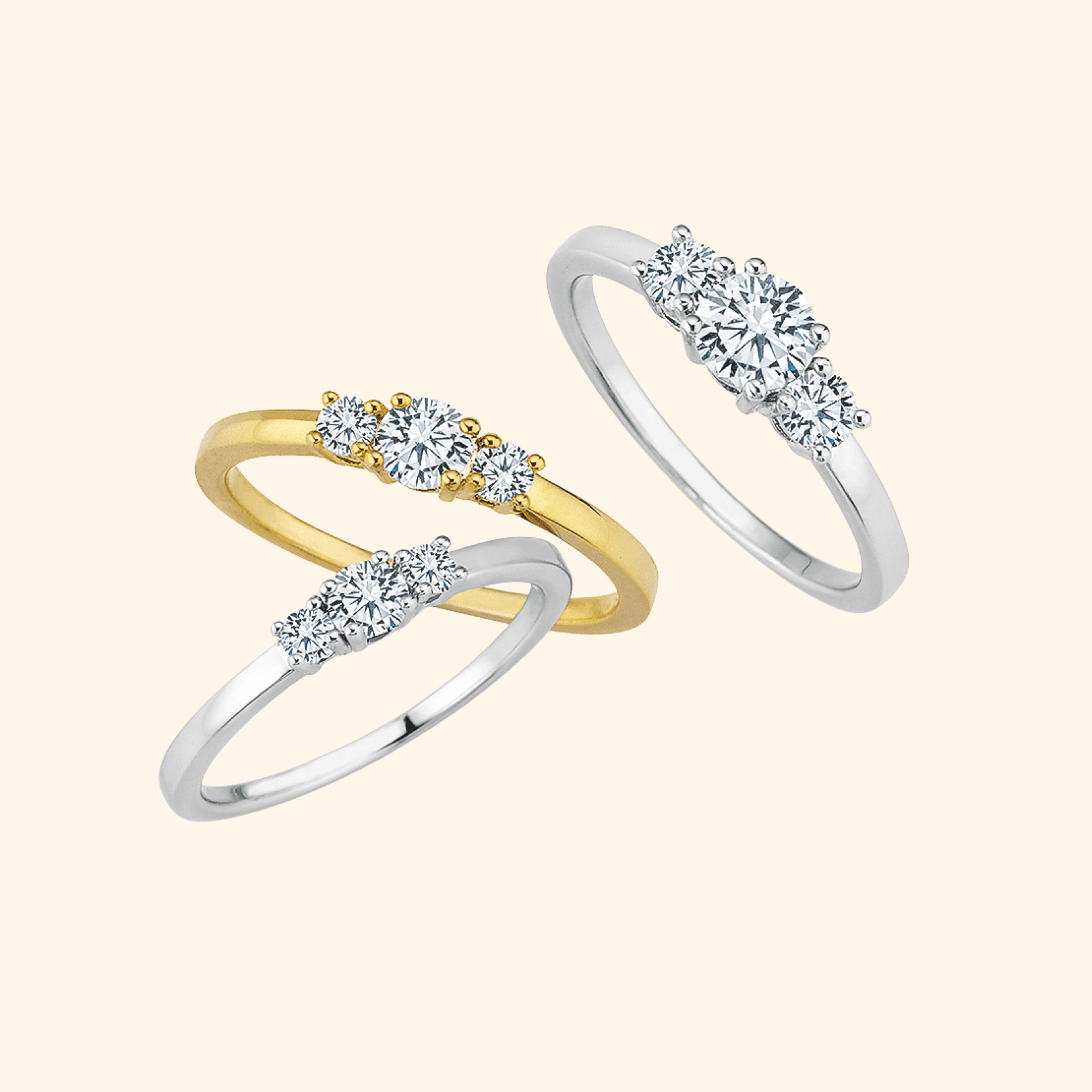 Trio Diamanten Ansicht 1