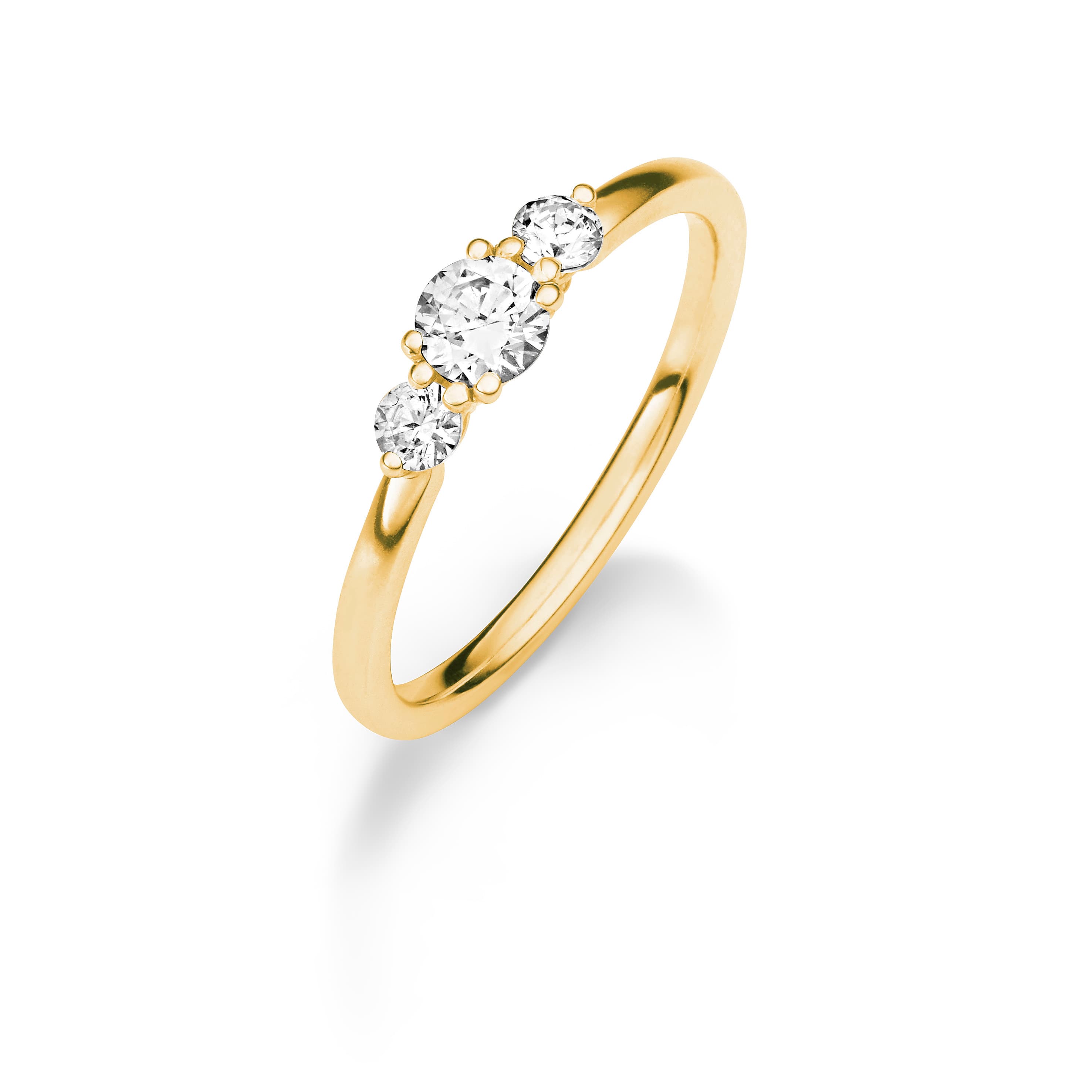 Verlobungsring mit drei Brillanten