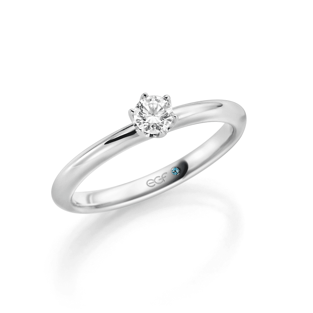 Schlichter Diamantring - Juwelier Wehmer