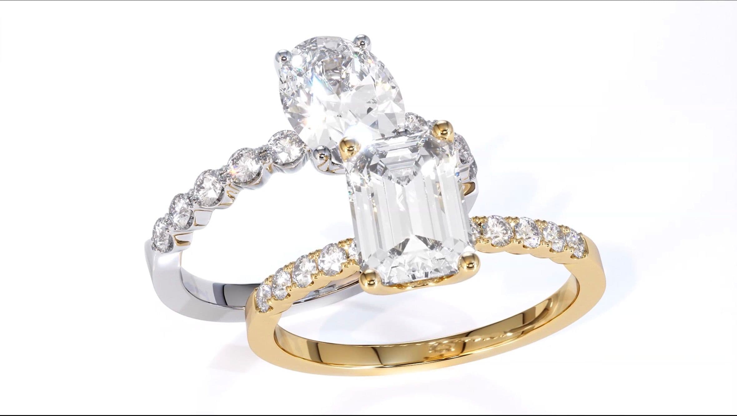 Juwelier Ophey Verlobungsring "Die Zwei – Der Elegante & Der Coole"