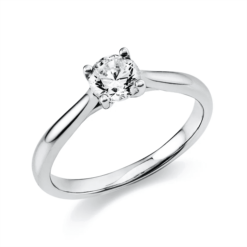 Klassischer Verlobungsring Silber Juwelier Weiss