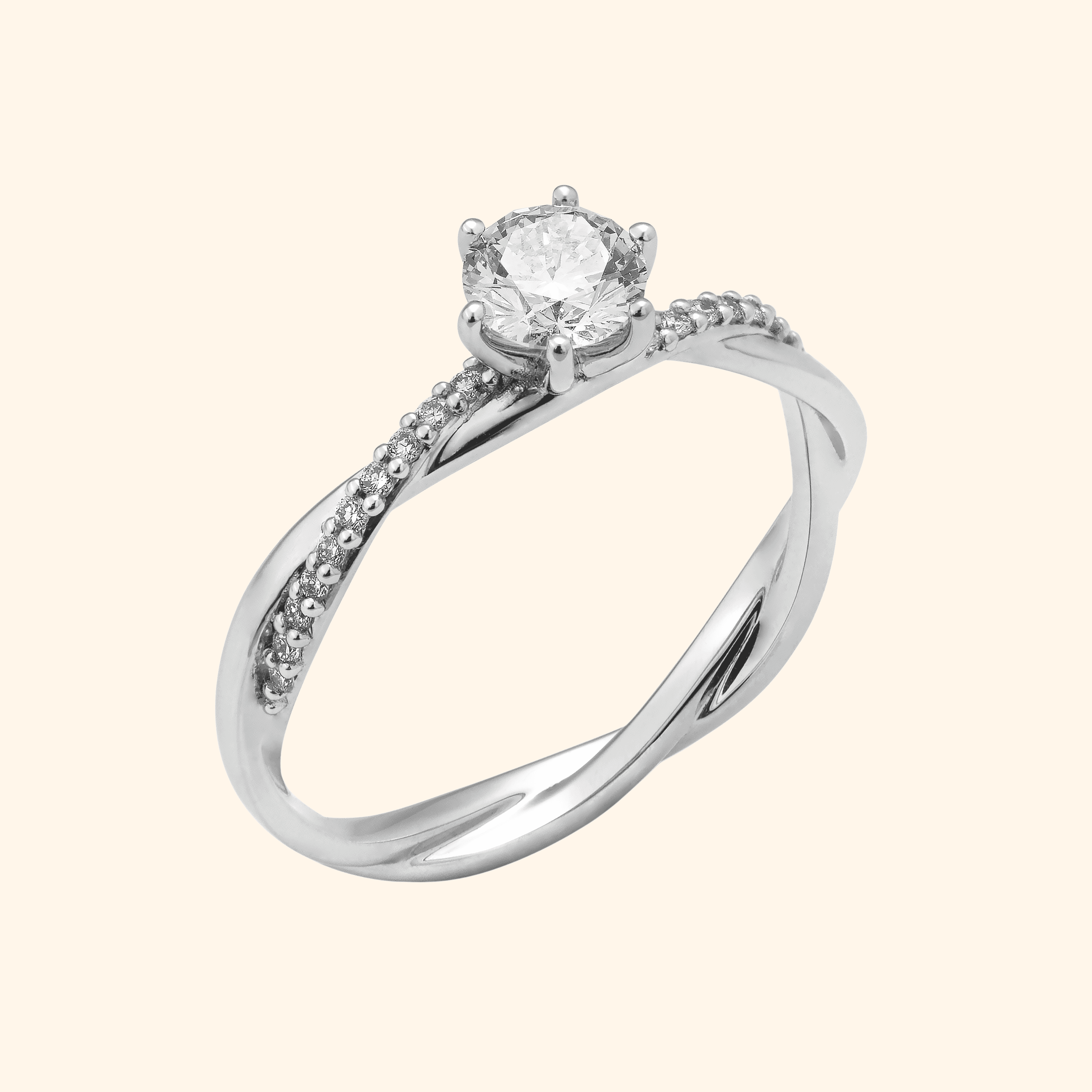 Solitär Verlobungsring Ansicht 2 - Schmuck Land