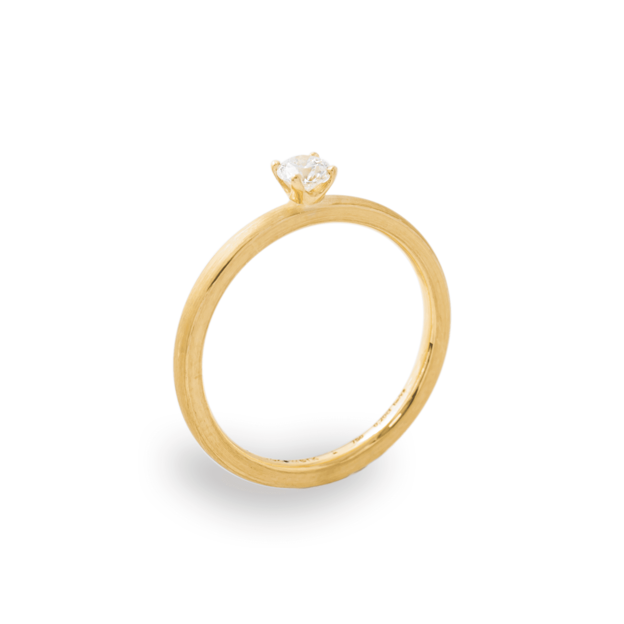 Brilliant Ring in 750 Gelbgold