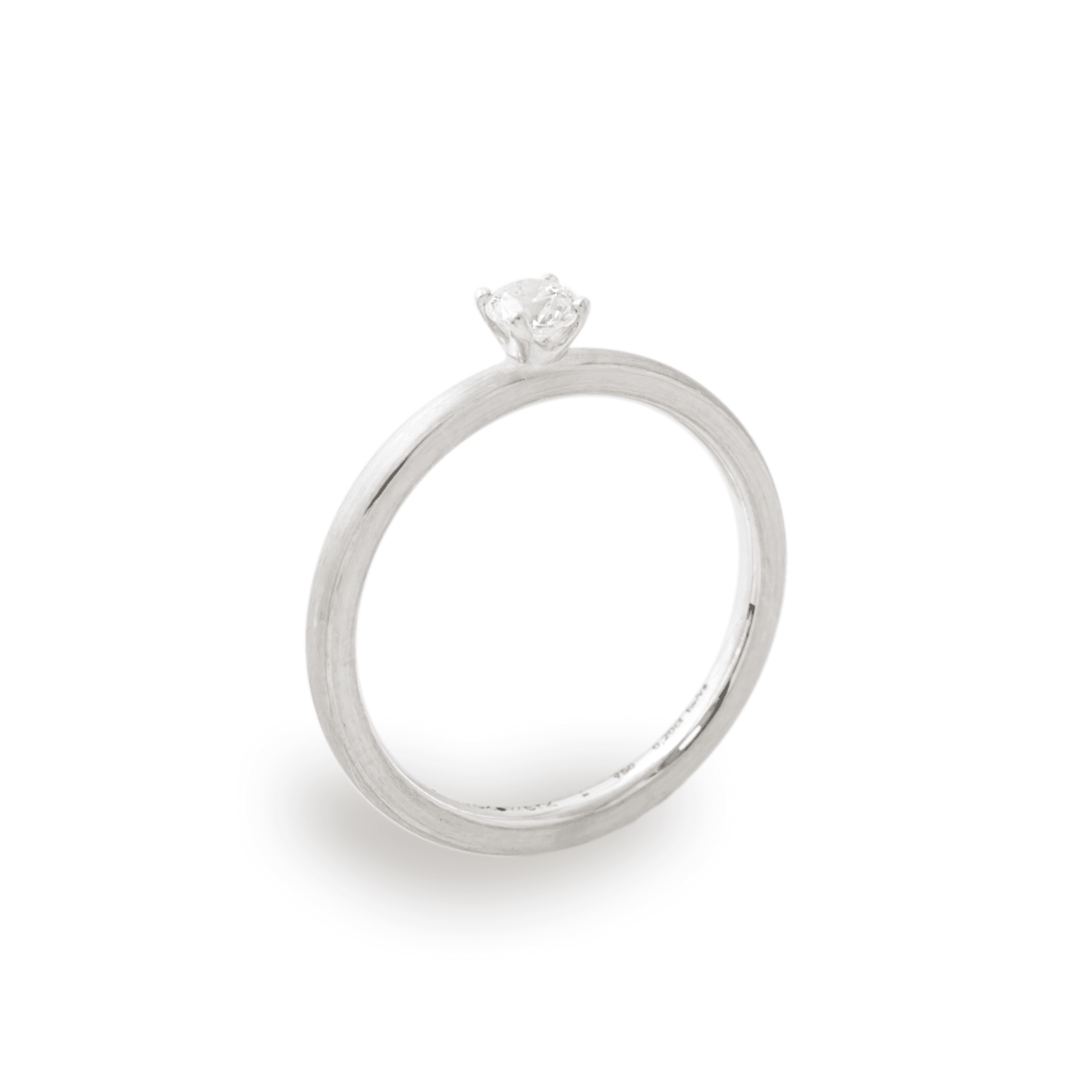 Brilliant Ring in 750 Platin