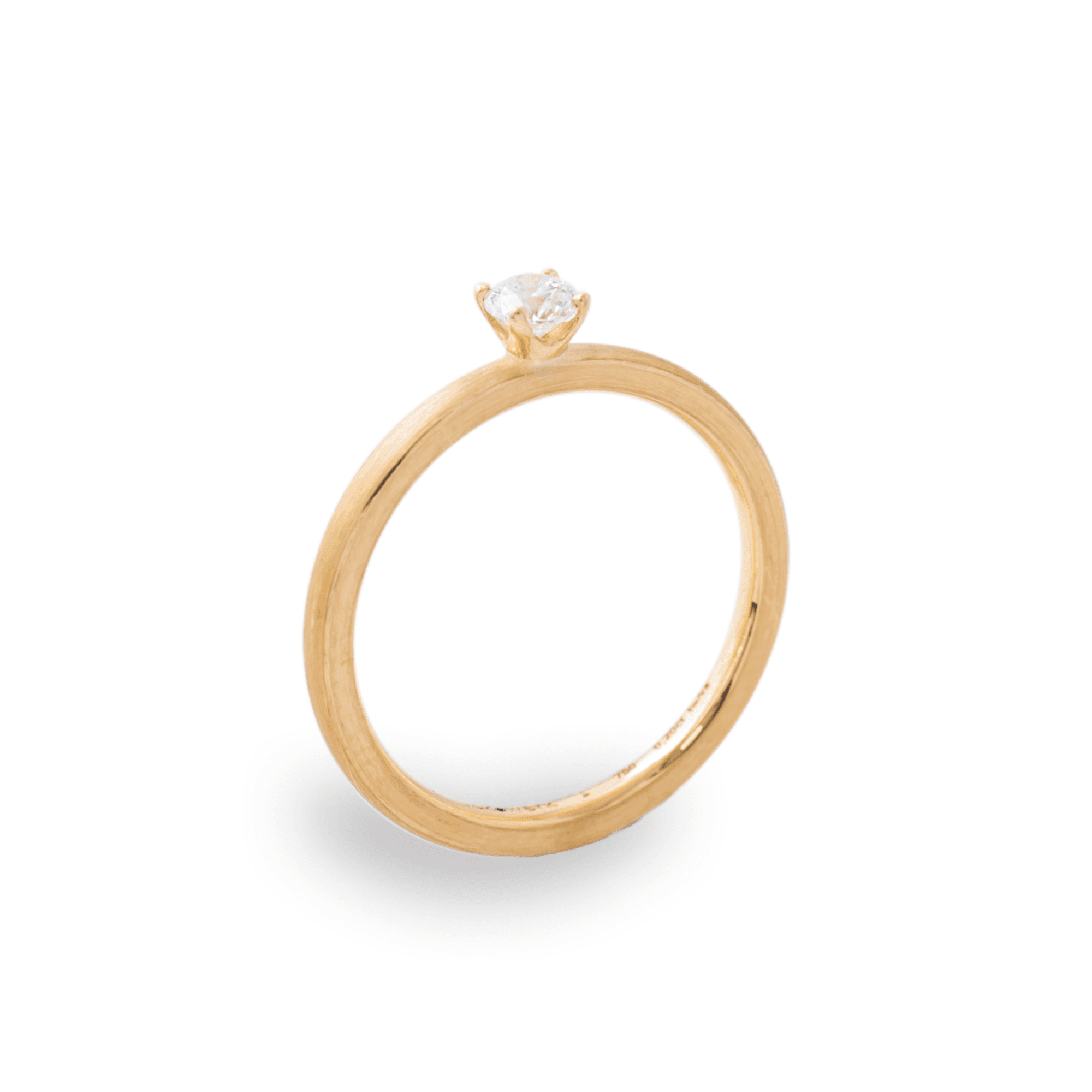 Brilliant Ring in 750 Roségold