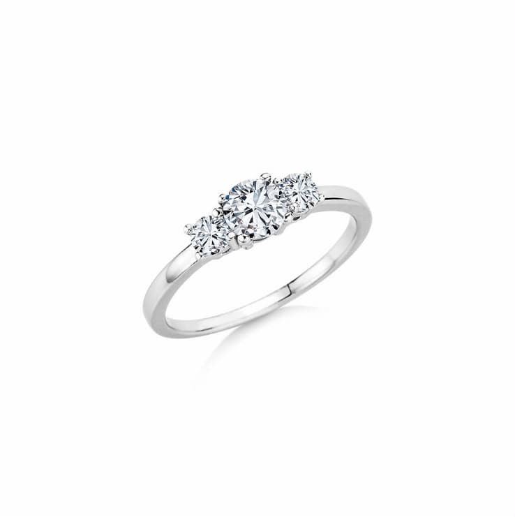 Drei-Stein Design Verlobungsring Juwelier Wimmer