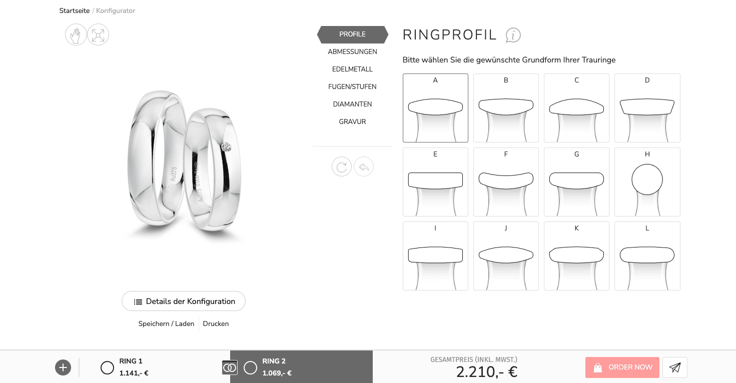 Ralf Berg Ring Konfigurator
